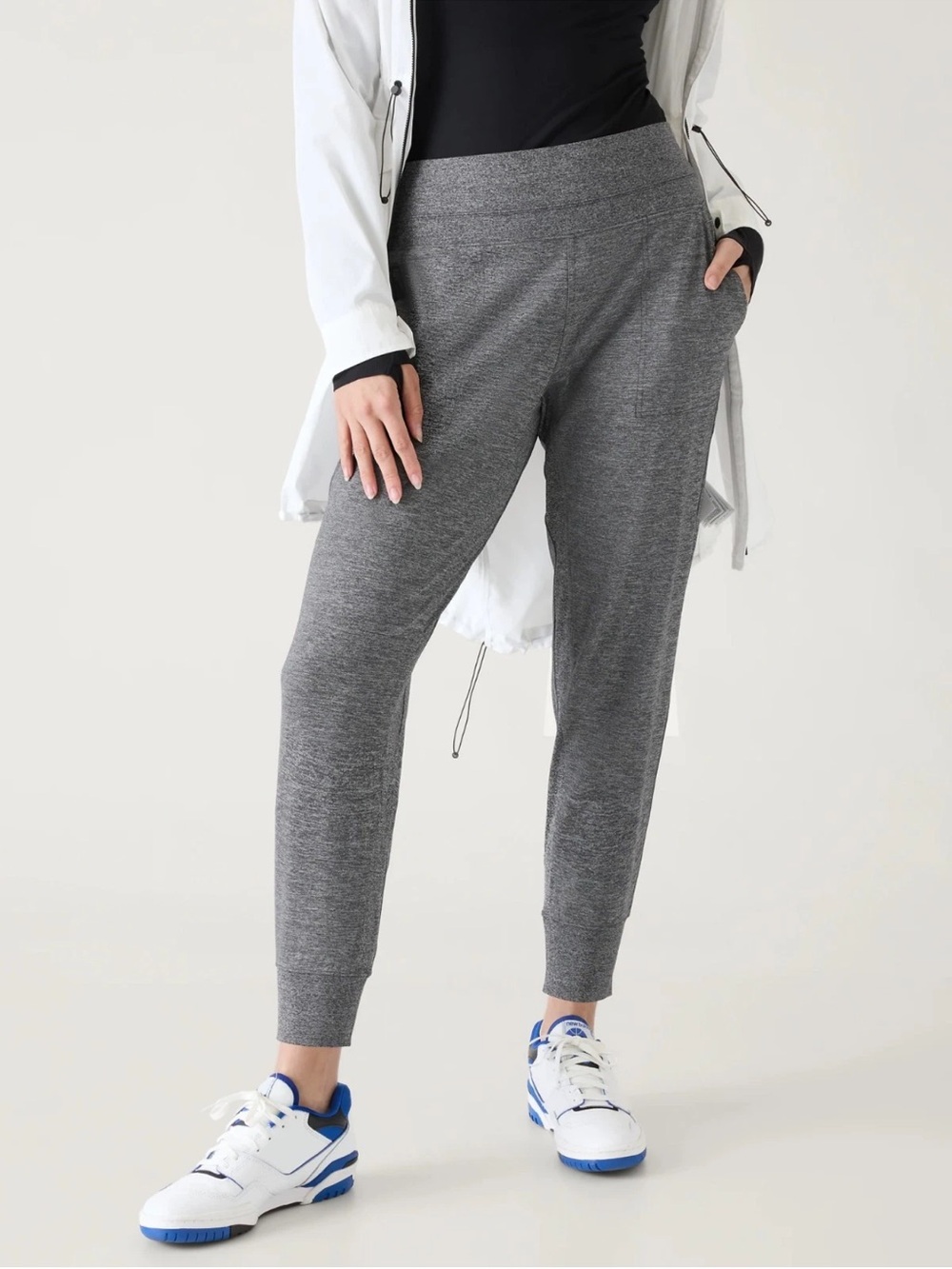 Athleta Venice Jogger Pants, Grey Heather SIZE 1X